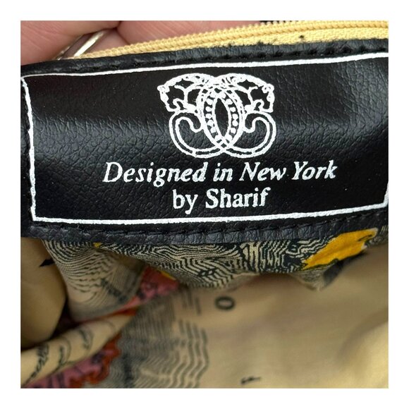 Sharif Crossbody Bag New York Cat Design Hand Painted Egyptian Strap READ - Picture 5 of 14